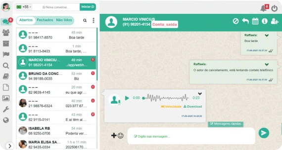Identificação e histórico do cliente